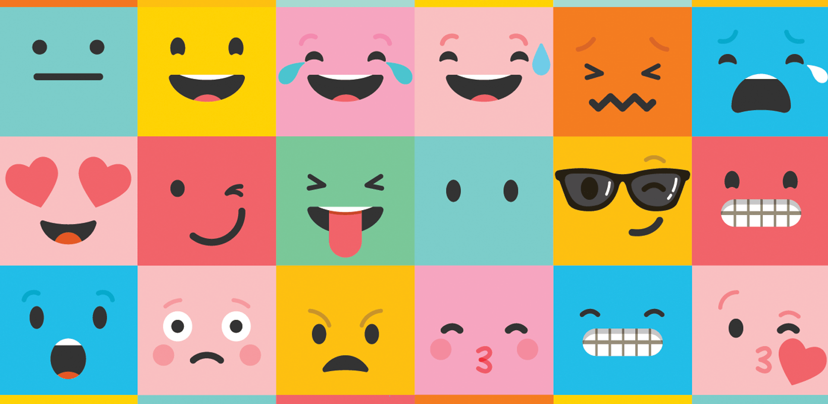 emoticons with different reactions to storytelling