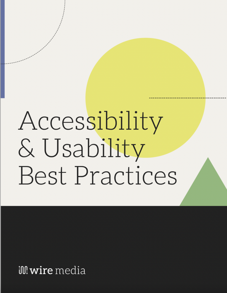 cover of Accessibility & Usability Best Practice guide