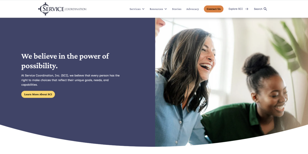 The typical logo and navigation menu appears with headline 